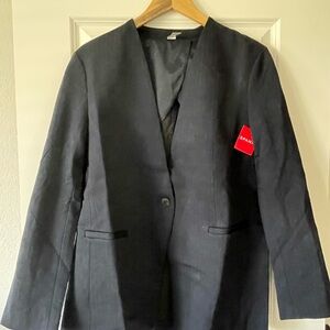 NWT Spanx Black The Perfect Collerless Blazer Size Large